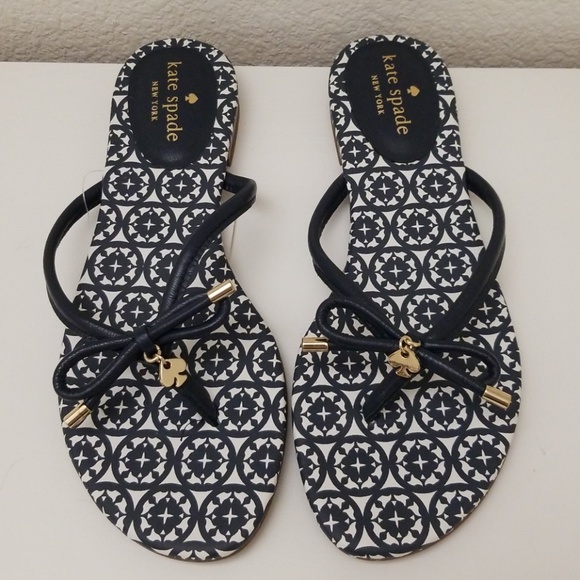 kate spade navy flip flops